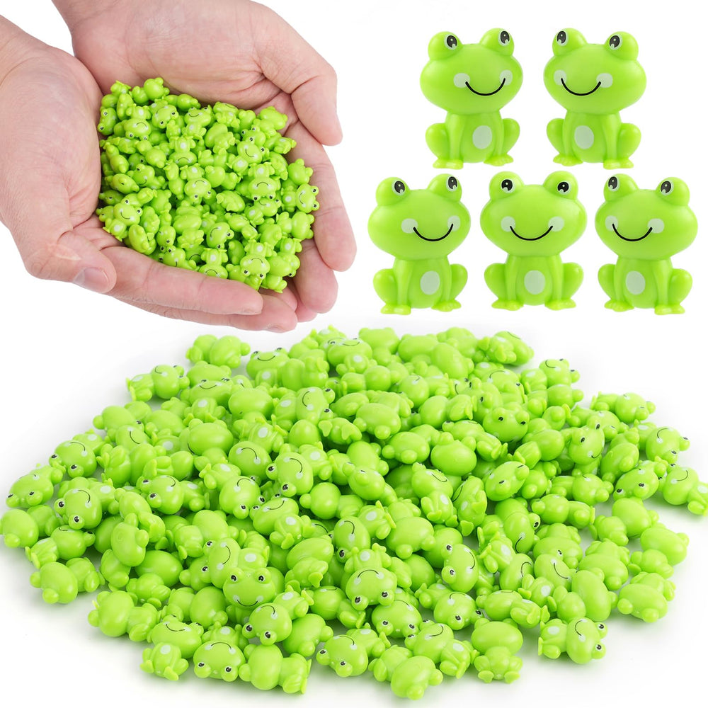 BuQiuRen 150 mini green frogs front view in packaging