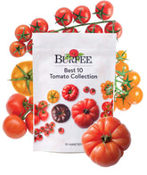 Burpee Best 10 Tomato Seeds Collection front packaging view