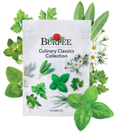 Burpee Culinary Classics Herb Collection front view with seed packets