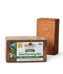 Burpee Organic Coconut Coir Seed Starting Mix coconut coir brick front view