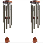 Bursvik 37-inch aluminum wind chime front view in copper