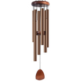 Bursvik 37-inch Aluminum Wind Chimes in Coffee colour, front view