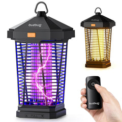 Buzbug 2-in-1 LED Bug Zapper front view, black