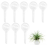 Bvrbaory 8 clear plant watering globes on a white background