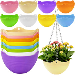 Bvrbaory multicolor hanging planter pots set of 8