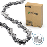 Byane 18-inch carbide chainsaw chain front view