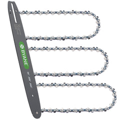 Byane 20 Inch Chainsaw Bar and Chain Combo front view with three chains