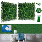 Bybeton 24pk Fake Boxwood Greenery Privacy Fence Screen front view