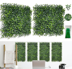 Bybeton Grass Wall Panel 10x10 inch front view with realistic leaves