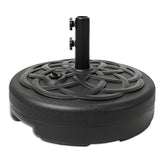 C-Hopetree Heavy Duty Water Fillable Base Stand front view in black