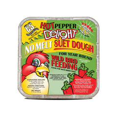 C&S Hot Pepper Delight No Melt Suet Dough in a suet feeder