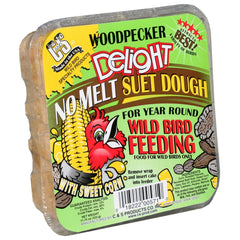 C&S Woodpecker Delight No Melt Suet Dough cake close-up