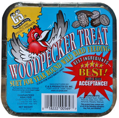 C&S Woodpecker Suet Cake front view