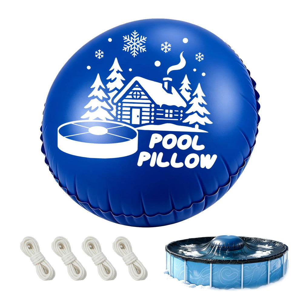 C YIFAN & S Pool Pillow 5x5 Ft dark blue front view