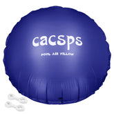 CACSPS 8ft Round Pool Pillow in blue, front view