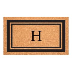 Calloway Mills Monogram Doormat Letter H front view