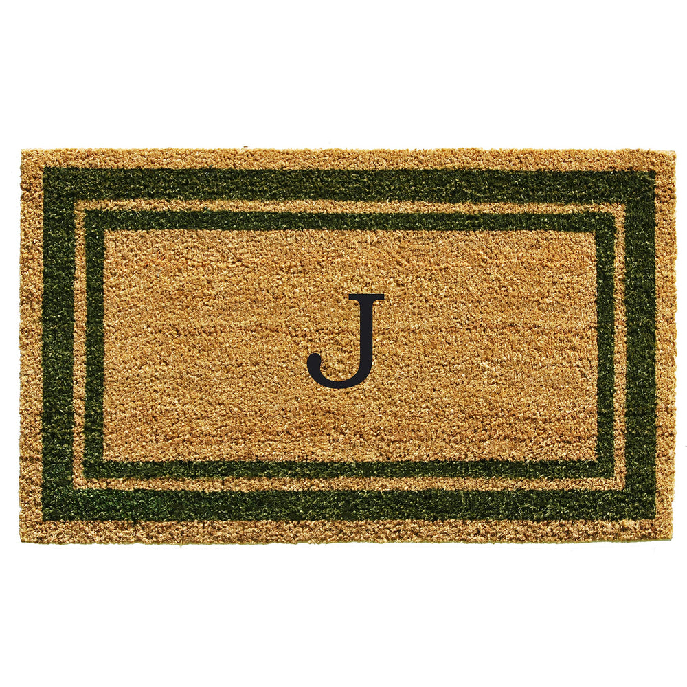 Calloway Mills Monogram Doormat Letter J front view