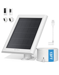 Callsun Solar Panel for Ring Camera front view with 13ft cable