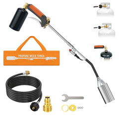 CALPOSE Propane Torch Weed Burner front view with curved design