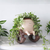 Camotank Smiley Face Rocking Chair Planter front view
