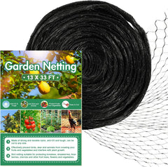 CandyHome Bird Netting 13 x 33 Ft black mesh front view