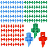CANIPHA 150Pcs Drip Irrigation Emitters, blue 90° sprayer