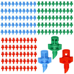 CANIPHA 150Pcs Drip Irrigation Emitters, blue 90° sprayer