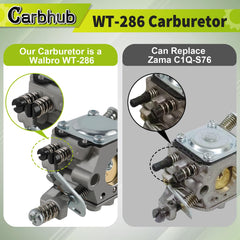 Carbhub Carburetor package contents including filters and ignition coil