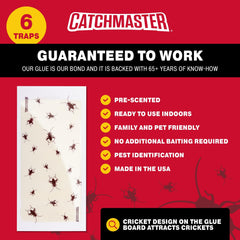 Catchmaster Cricket XL Glue Trap placed in corner