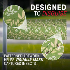 Catchmaster decorative fly traps displayed on a window