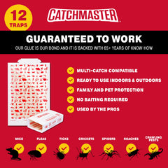 Catchmaster insect and mouse traps packaging
