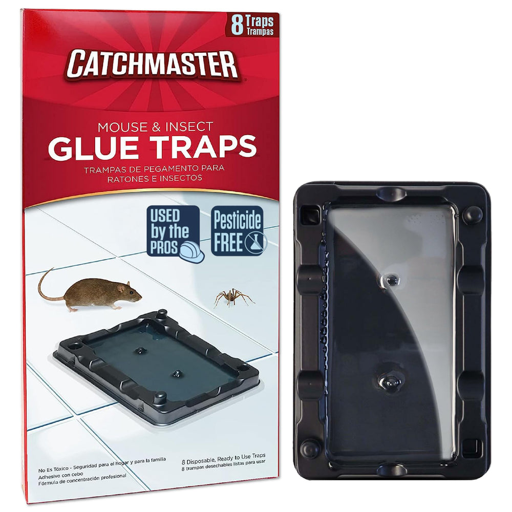 Catchmaster Mouse & Insect Glue Trap front view with packaging