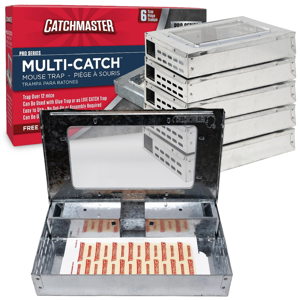 Catchmaster Multi-Catch Mouse Trap 6pk front view