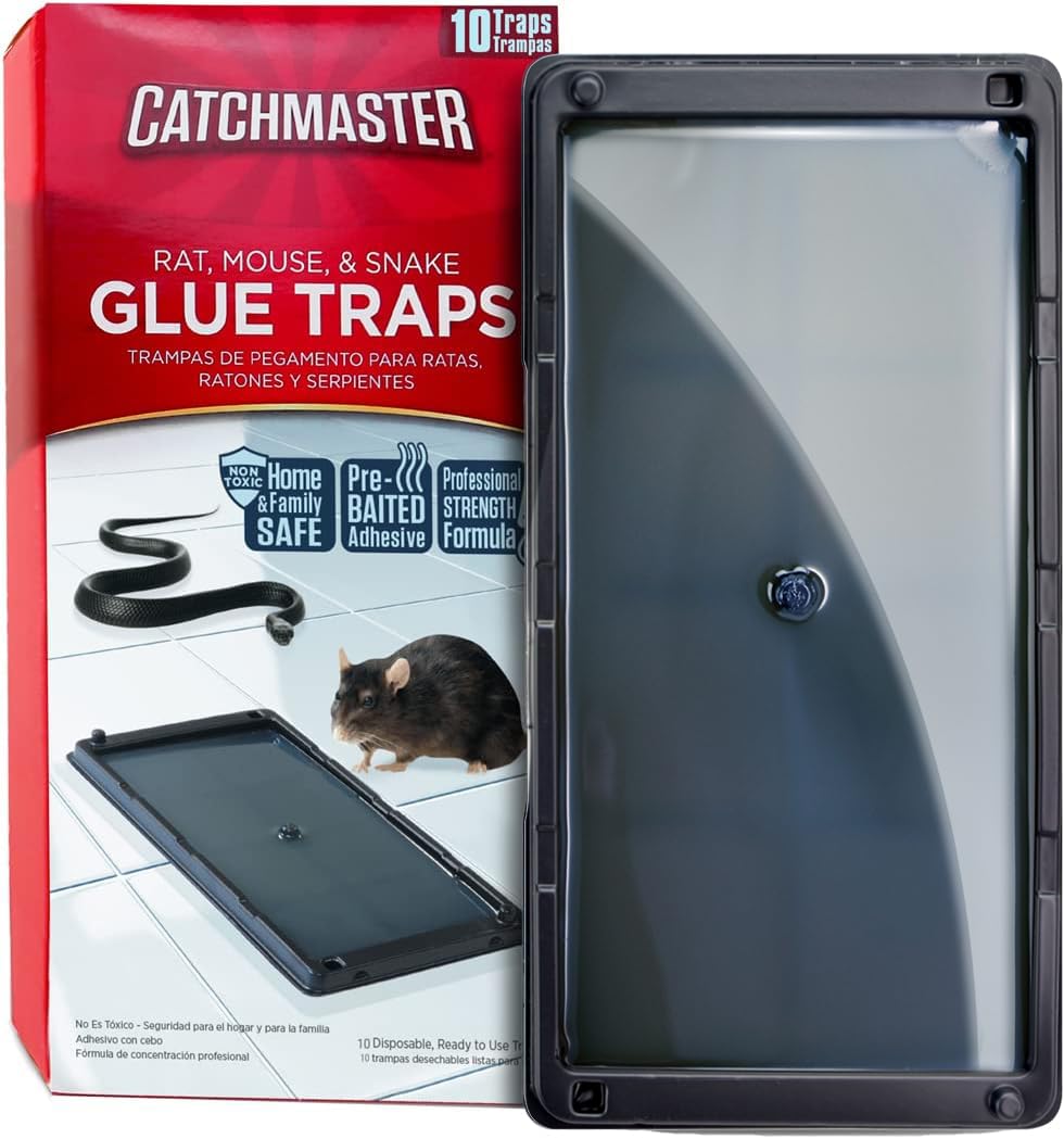 Catchmaster Rat & Mouse Glue Traps 10 Pack front view