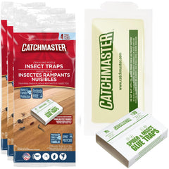 Catchmaster Spider & Insect Traps white sticky glue board front view