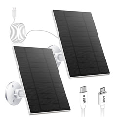 Catgod 5W solar panel front view with adjustable bracket