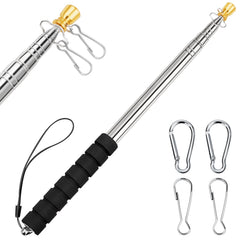 CATMOOW 9.8FT telescopic flag pole extended view