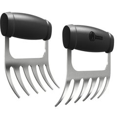 Cave Tools Metal Meat Claws front view, black stainless steel