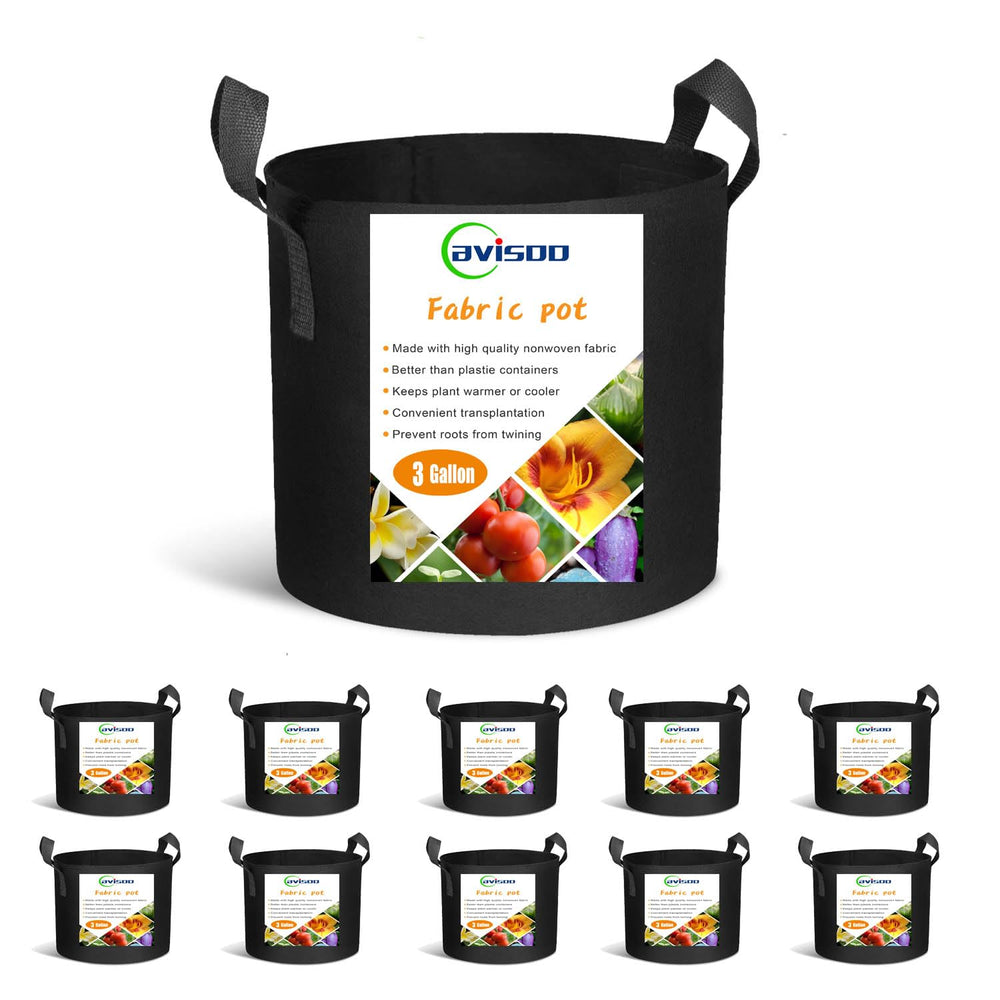 Cavisoo 3 Gallon Grow Bags front view
