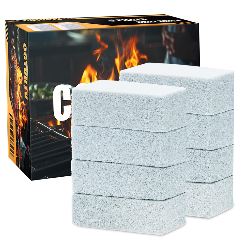 CCTVRTV Heavy Duty Grill Cleaner 8-pack light blue pumice stone blocks