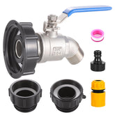 Ceaeso IBC Tote Adapter 3-size with stainless steel faucet