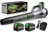 CEEPUY Brushless Cordless Leaf Blower front view with blower tube