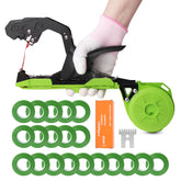 Cekegon plant tying machine front view with green tape