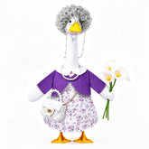 Celltestria Old Lady Goose Costume Set with floral outfit and accessories