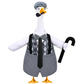 Celltestria Old Man Goose Outfit set including plaid outfit, hat with wig, walking stick, and pipe
