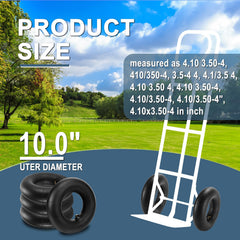 Cenipar 4.10/3.50-4" heavy-duty inner tube side view