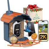 Centvicam Smart Bird Feeder with 2K camera, blue model front view