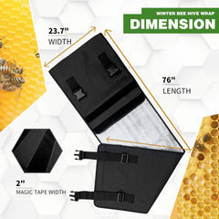 Challicare Winter Bee Hive Wrap showing insulation layers and materials