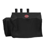 Char-Griller 5050 Duo Grill Cover front view, black, 29x65x49in