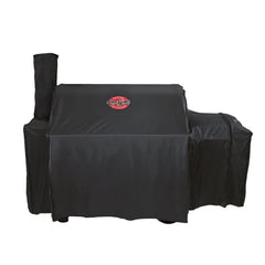 Char-Griller Grand Champ Grill Cover front view in black